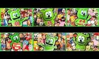 Mix of 6 videos from youtube : ozyrys gummy bear 6 parsion