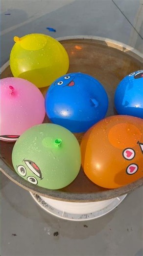 Experiment: Will a water balloon explode if it rolls down from a high-rise building? 💥🎈 #balloon