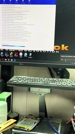 Flashing after reball cpu