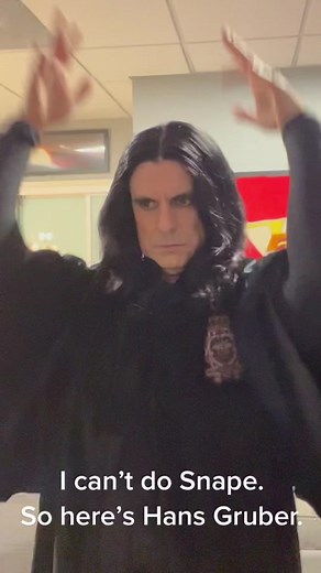 Alan Rickman as Hans Gruber Impersonation