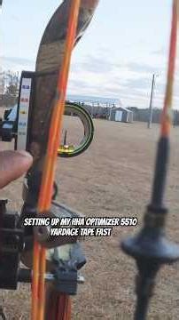 SETTING UP MY HHA OPTIMIZER 5510 YARDAGE TAPE FAST #archery #hunting #bowhunting #whitetailhunting