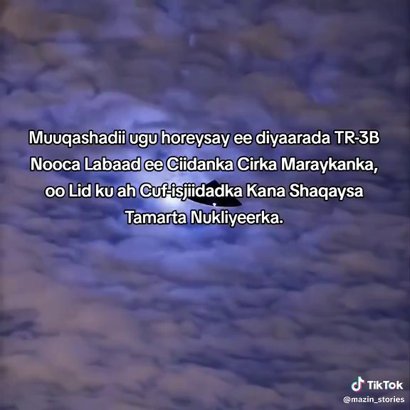 Diyaarada TR-3B: Muuqashadii Ugu Horeysay
