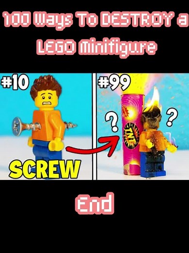 100 Ways To DESTROY a LEGO Minifigure - Jeff's Revenge