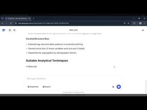 HR Analysts: STOP Staring at Data! Do Exploratory Thinking with DeepSeek AI