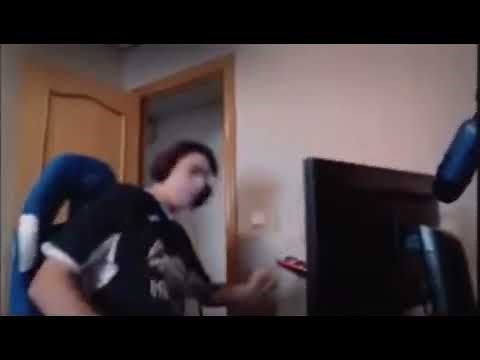 Man destroys computer