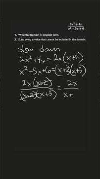 ASMR Math: Simplify This Fraction Calmly #collegealgebra #college #algebra #asmr