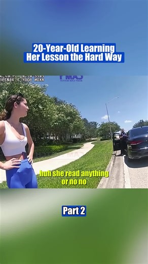 20-Year-Old Learning Her Lesson the Hard Way #cops #copsoftiktok #copsontiktok #policeoftiktok #policeinteractions