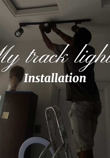 Setting up my track lights Transform Rooms with LED Lights, LED Effects for Stunning Ambiance, Create Mood with Lighting Magic #creatorsearchinsights Hashtags: #ledlighting, #roomdecor, #moodlighting, #tiktokhome, ,