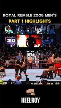 WWE Royal Rumble 2008 MEN’s Highlights | Part 1