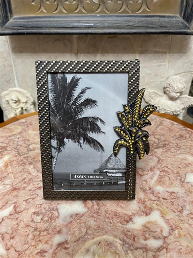 Vintage Metal Picture/ Photo Frame 4”x 6” With Yellow Rhinestones ( Few Missing).situated Horizontally or Vertically Can Be Hung on the Wall - Etsy