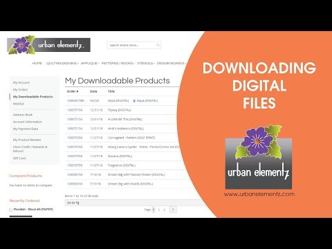 Downloading Digital Files - Urban Elementz