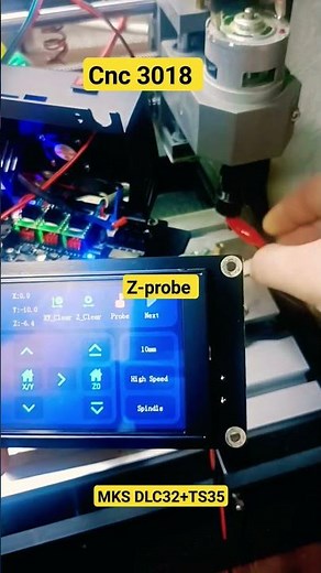 Offline controller for CNC 3018. Wi-Fi CNC CONTROL BOARD. MKS DLC32+TS35-R. Makerbase