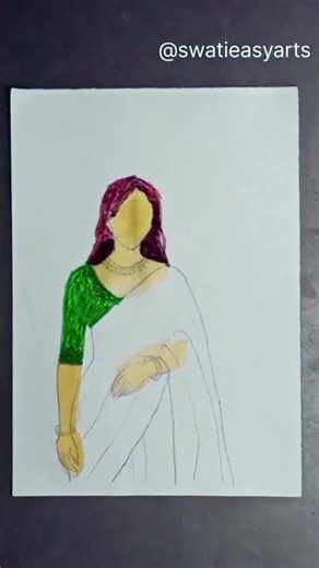 Beautiful Woman Painting 😍💖 #shorts