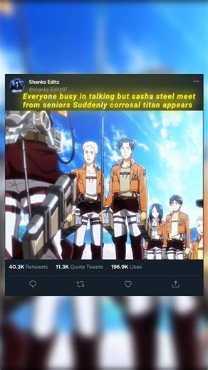 Suddenly Colossal Titan appears 🤯☠️
