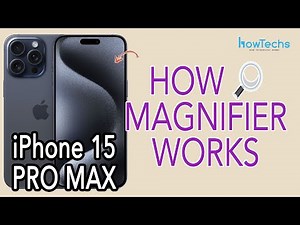 iPhone 15 Pro MAX - How to use MAGNIFIER app #iphone15promax #actionbutton #iphone15