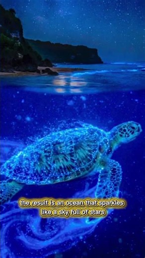 Why Does the Ocean Glow at Night? 😳#shorts