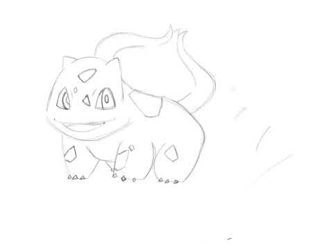 Learning to draw! First up: Bulbasaur!