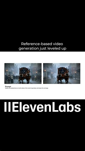 Reference based video generation just leveled up‪@elevenlabsio‬