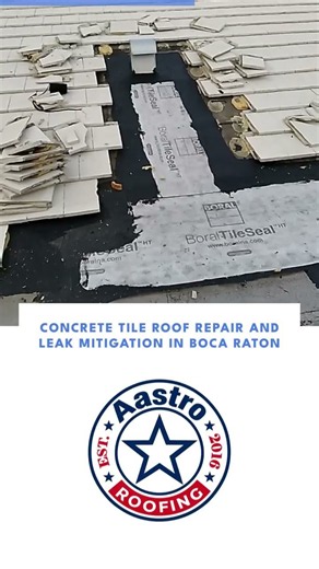 Concrete Tile Roof Repair and Leak Mitigation in Boca Raton