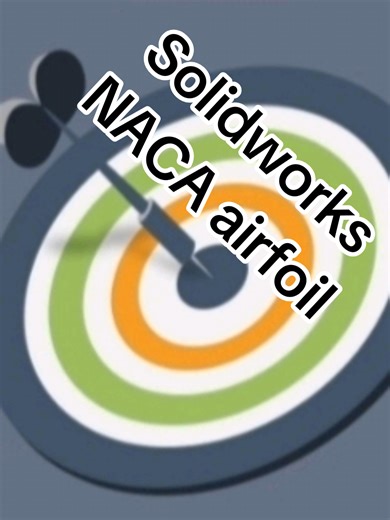 NACA airfoil Design #design #3d #cad #solidworks #تصميم