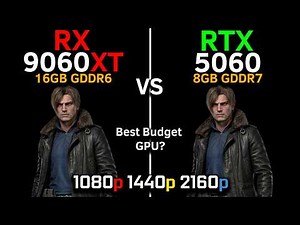 RX 9060 XT vs RTX 5060 | Test in 15 Games | DLSS 4 vs FSR 4.1 | Best Budget GPU? | 1080p, 1440p, 4K