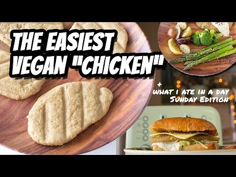 EASY VEGAN CHICKEN CUTLETS | What I Ate Vegan In A Day | Mary's Test Kitchen