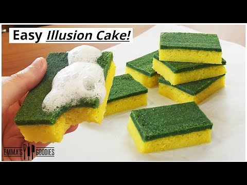 Edible Dish Sponge Cake ! *PRANK* Easy Illusion Cake!