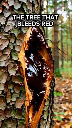 THE TREE THAT BLEEDS RED SAP #nature #forest #weirdplants