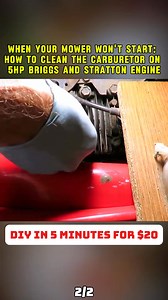 When your mower won't start: How to clean the carburetor on 5HP Briggs and Stratton engine PART 2 #lawn #lawnmower #mower #lawncare #repair | Briggs Stratton Engine Restoration