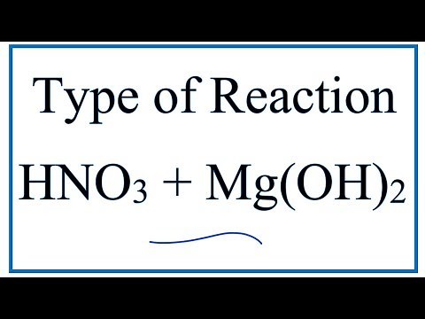 Type of Reaction for HNO3 + Mg(OH)2 = Mg(NO3)2 + H2O