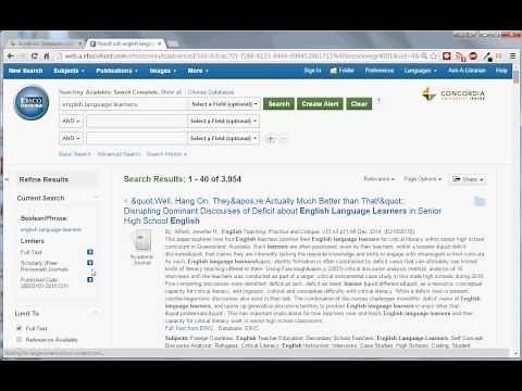 How to use EBSCO