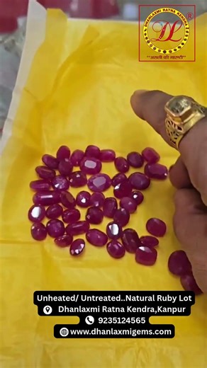 Pure, unheated natural rubies—rare by nature ❤️💎