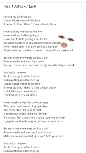 Heart Attack Song Lyrics Video