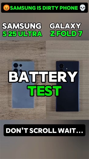🔋 Samsung S25 Ultra vs Galaxy Z Fold 7 🔋 Ultimate Battery Drain Test!!