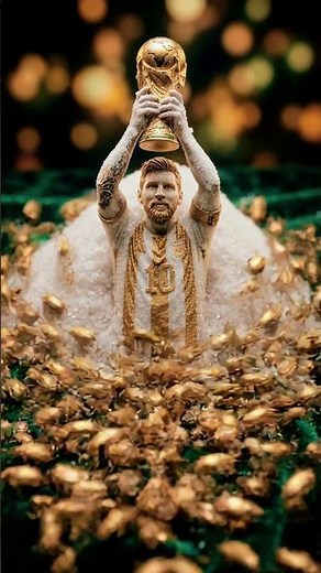 Messi's Golden Moment Frozen 🏆 #messi #worldcup #football