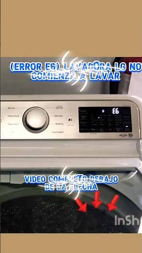 (Error E6) LG Washing Machine #maintenance #lgwashingmachine #tutorial