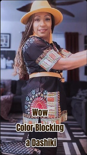 Fun Color Blocking with a Dashiki