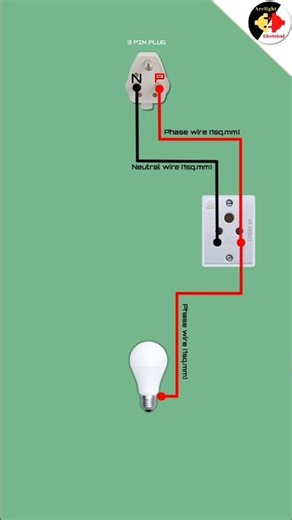 Bulb Socket 3Pin Plug Connection | Electrical Wiring Ideas #shorts #youtubeshorts