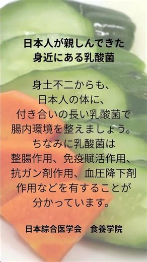 日本人が親しんできた 身近にある乳酸菌 #食養#食養生 #腸活