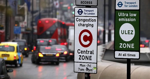 World's first ultra low emission zone in London fights pollution