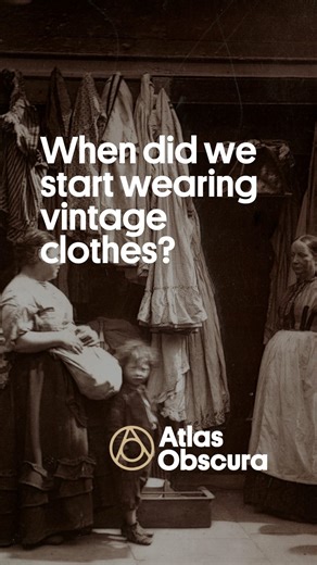 👗 How did wearing secondhand clothing turn from faux pas to fashion? 🔗 Read more: https://bit.ly/48fGlW0 | Atlas Obscura