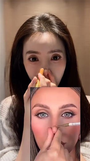 Try this super popular online tutorial for a perky nose#makeup #shortsfeed #amazing #shorts