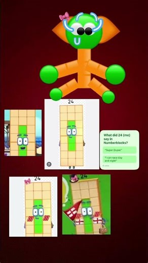 Edit of Numberblock 24 (me)