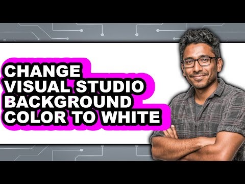 How to Change Visual Studio Background Color to White (easy Method)