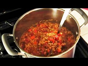 Vegan Recipe - Lentil Soup with Brown Rice