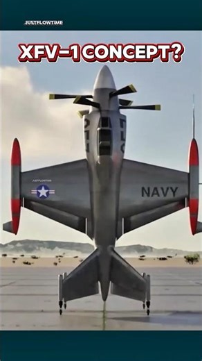 XFV-1 Tailsitter Concept Explained | Contra-Rotating Propellers #militaryaviation