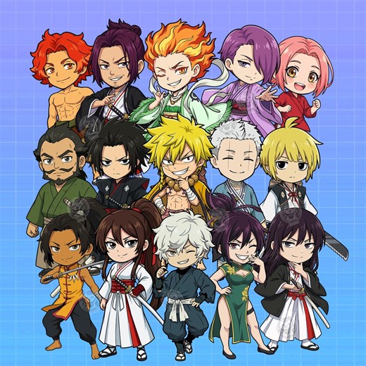 Chibi Ninja Digital Stickers | Anime Samurai Clipart Pack | Japanese Fantasy Warrior Printable PNG & SVG - Etsy