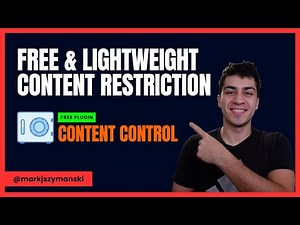 Content Control: Restrict Page Access with a Free & Lightweight Plugin