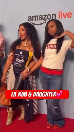 Lil Kim & Royal Reign STUN for The Red Carpet 📸💕 #lilkim #shorts #fashion