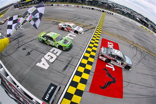 Cleetus McFarland gets emotional as he delivers a career-best finish in the Talladega ARCA race